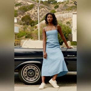 Reformation Starfruit Dress in Parisian Blue